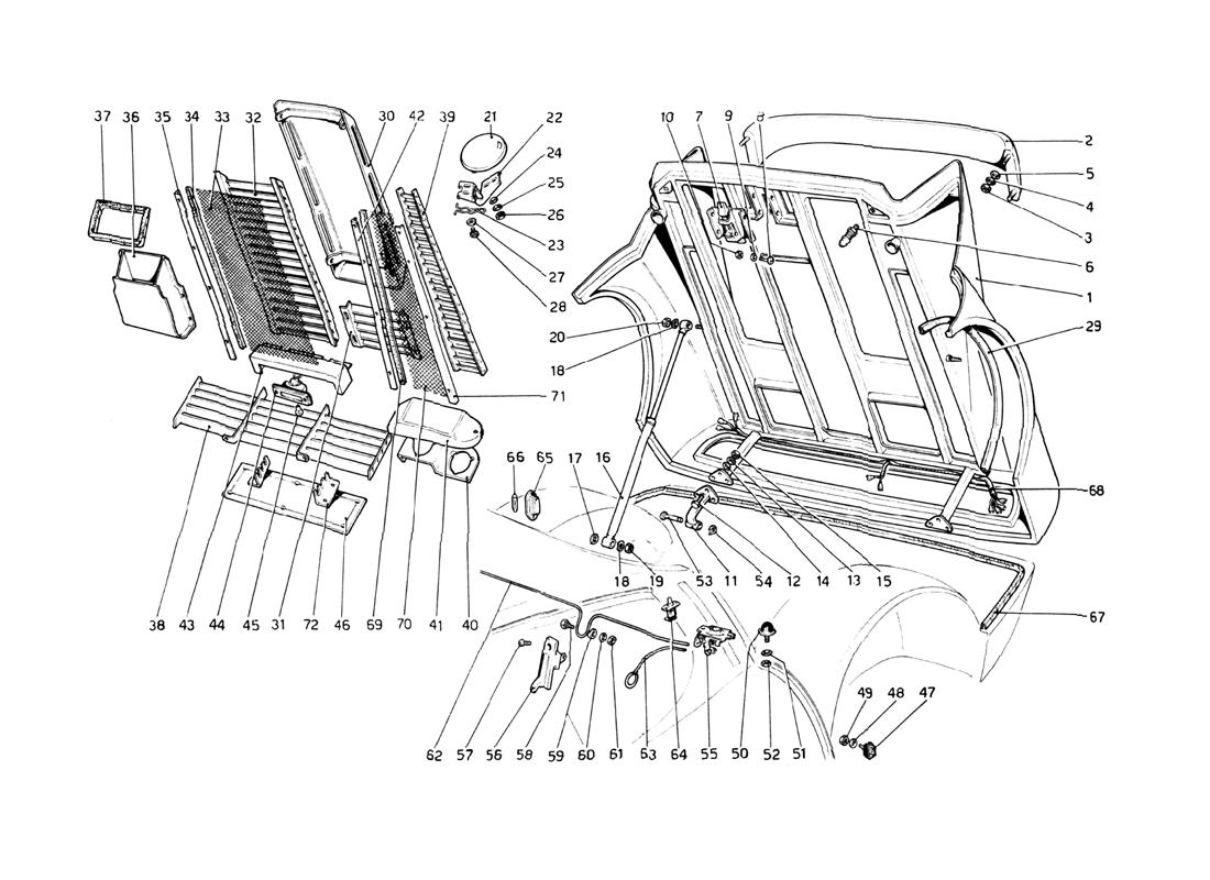 REAR BONNET
